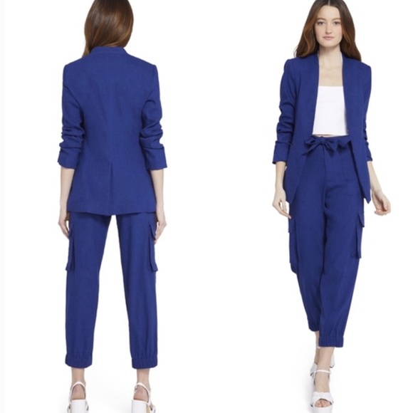 ALICE + OLIVIA Jerri Linen Blend Blazer - Picture 3 of 9